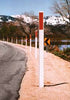 Carsonite Highway Roadmarker 66" WHITE/YELLOW