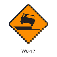 Shoulder Drop Off [symbol] W8-17