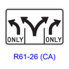 Intersection Lane Control R61-26(CA)