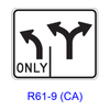 Intersection Lane Control R61-9(CA)