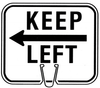 CONE SIGN KEEP LEFT