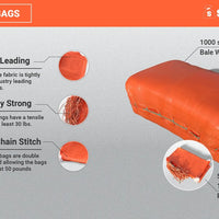 MONOFILAMENT BAG ORANGE EMPTY