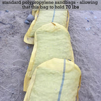 MONOFILAMENT BAG YELLOW EMPTY