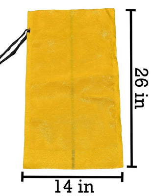 MONOFILAMENT BAG YELLOW EMPTY