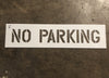 NO PARKING