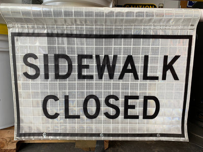 CONE BAR SIGN SIDEWLK CLSD REF