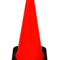 18" Orange PVC Revolution Series Traffic Cone Orange ,Day