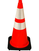 28" Orange PVC Revolution Series Traffic Cone, 7LB NIGHT