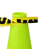 18" Lime PVC Revolution Series Traffic Cone,NIGHT