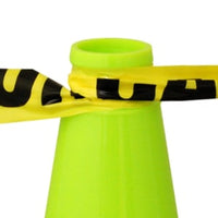 18" Lime PVC Revolution Series Traffic Cone,NIGHT