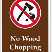No Wood Chopping [symbol] PS-112(CA)