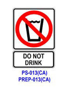 Do Not Drink [symbol] PS-013(CA)