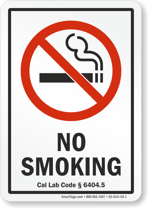 NO SMOKING PREP-002CA