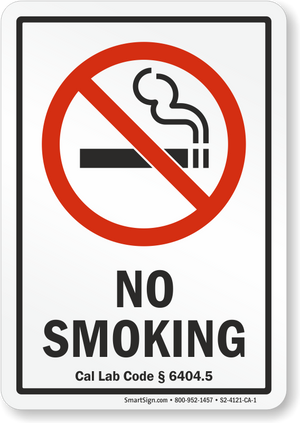 NO SMOKING PREP-002CA