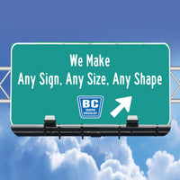 CUSTOM SIGN PLASTIC EG 36X36