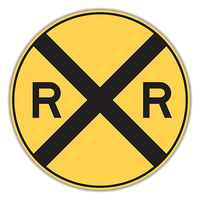 RAILROAD XING HIP 18" .080