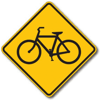 BIKE SYMBOL 24" PLASTIC NR
