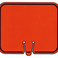CONE SIGN BLANK ORANGE
