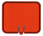 CONE SIGN BLANK ORANGE