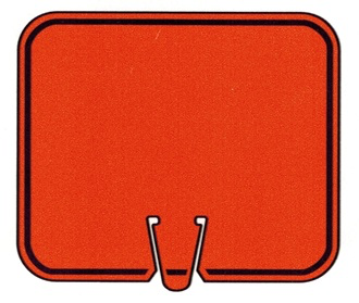 CONE SIGN BLANK ORANGE