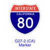 Interstate Route Marker G27-2(CA)