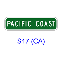 Bicycle Route Name Marker S17(CA)