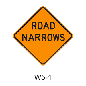 ROAD NARROWS W5-1