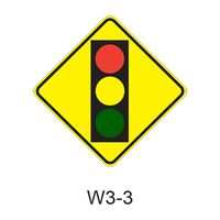 Signal Ahead [symbol] W3-3