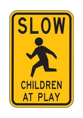 SLOW CHILDREN AT PLAY EG 18X24