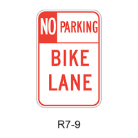 No Parking Bike Lane R7-9