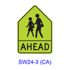 School Advance Warning Assembly D [symbol] SW24-3(CA)