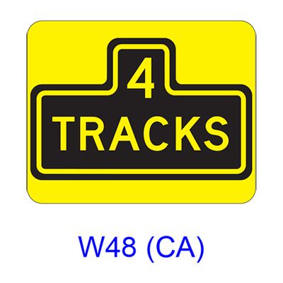 Number of Tracks W48(CA)