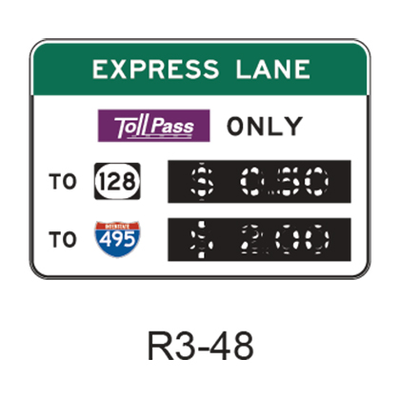Priced Managed Lane Toll Rate [symbol] R3-48
