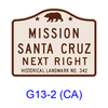 Historical Landmark (NEXT RIGHT) [symbol] G13-2(CA)