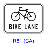 Bike Lane [symbol] R81(CA)