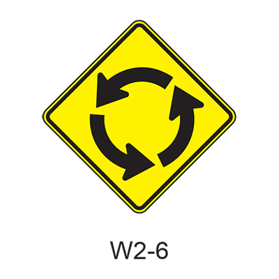 Intersection Warning (Circular) W2-6
