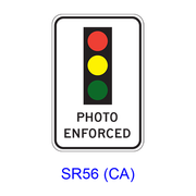 Traffic Signal PHOTO ENFORCED [symbol] SR56(CA)