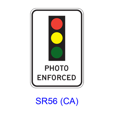 Traffic Signal PHOTO ENFORCED [symbol] SR56(CA)