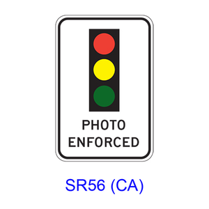 Traffic Signal PHOTO ENFORCED [symbol] SR56(CA)