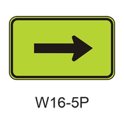 Supplemental Arrow [plaque] W16-5P