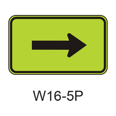 Supplemental Arrow [plaque] W16-5P