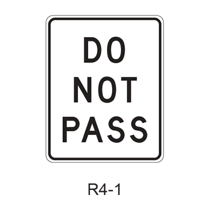 DO NOT PASS R4-1