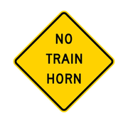 NO TRAIN HORN HI 24X30