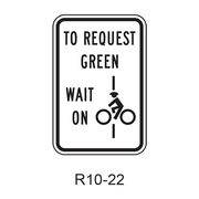 Bicycle Signal Actuation [symbol] R10-22