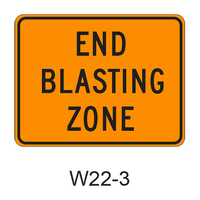 END BLASTING ZONE W22-3