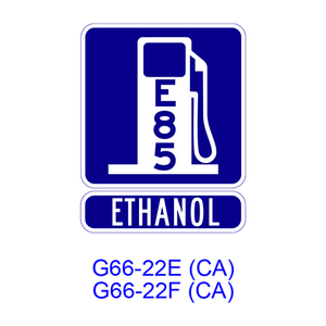 Ethanol E85 [symbol] G66-22ECA