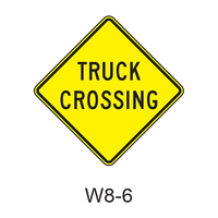 TRUCK CROSSING W8-6