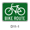 BIKE ROUTE [symbol] D11-1