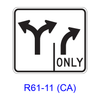Intersection Lane Control R61-11(CA)