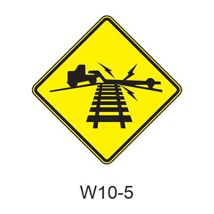 Low Ground Clearance Grade Crossing W10-5